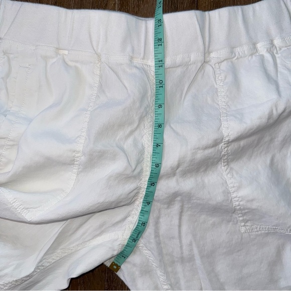Eileen Fisher Organic Linen Cargo Jogger Pant XL White Ankle Cargo Pull on - Picture 5 of 11